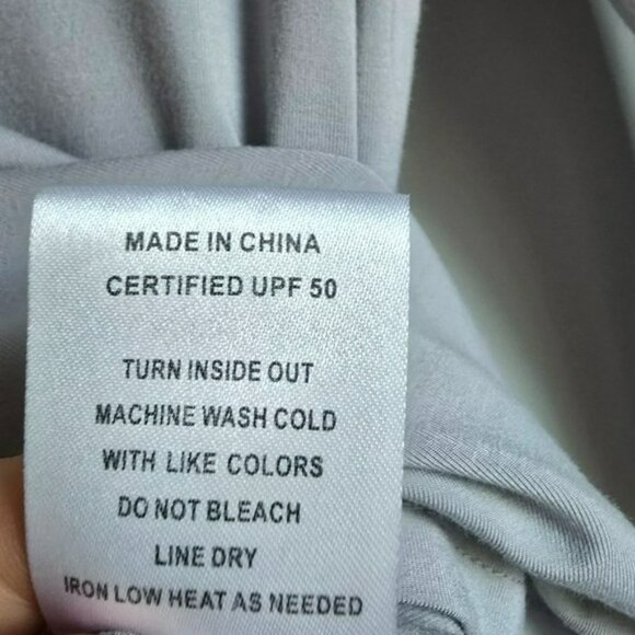 Mott50, New, Caroline Pearl Gray UPF 50 Long Sleeve Crew Sun Shirt Size Small - Picture 9 of 10